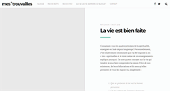 Desktop Screenshot of mestrouvailles.ca